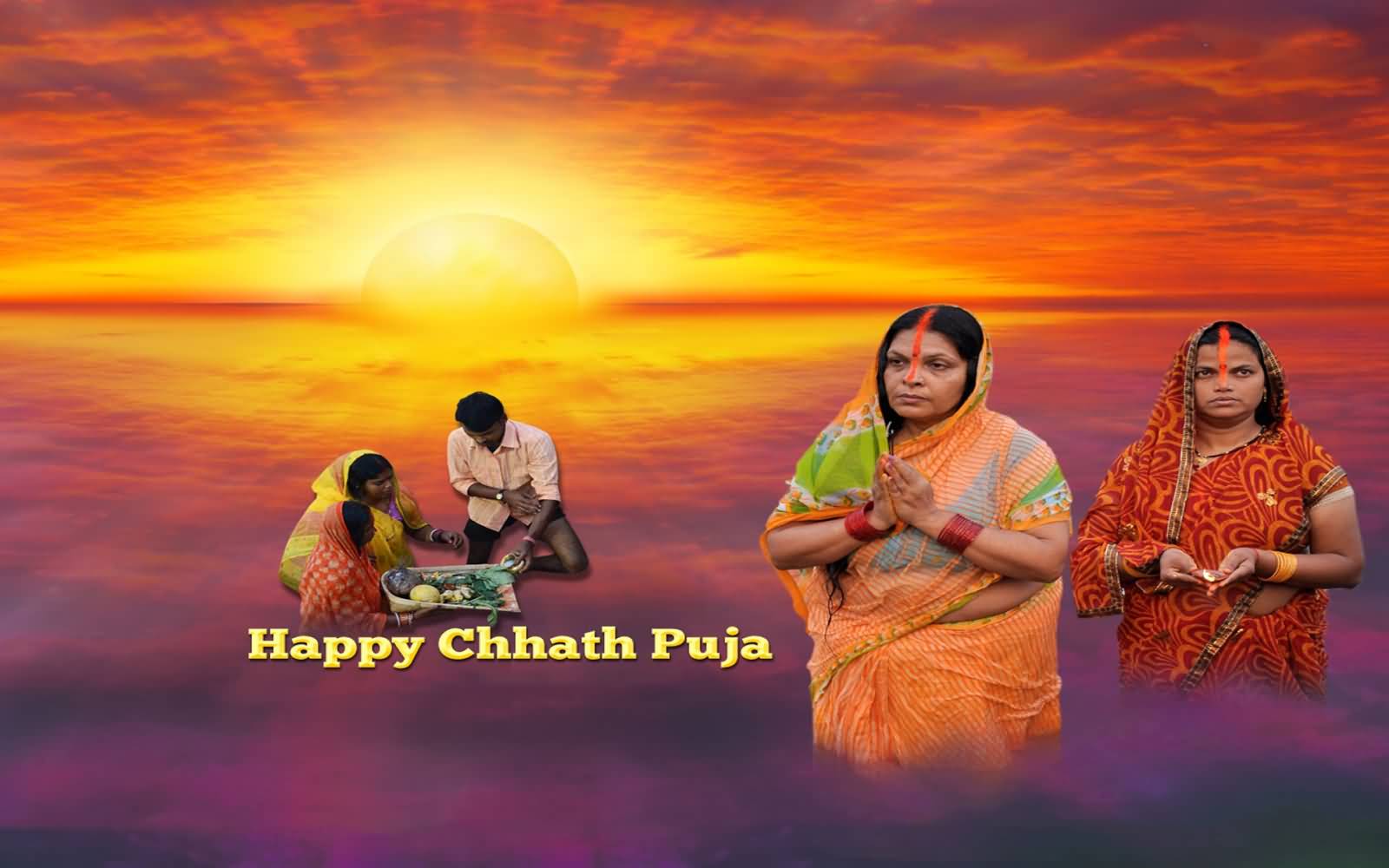 Happy Chhath Puja 2016 Greetings Picture - New Chhath , HD Wallpaper & Backgrounds