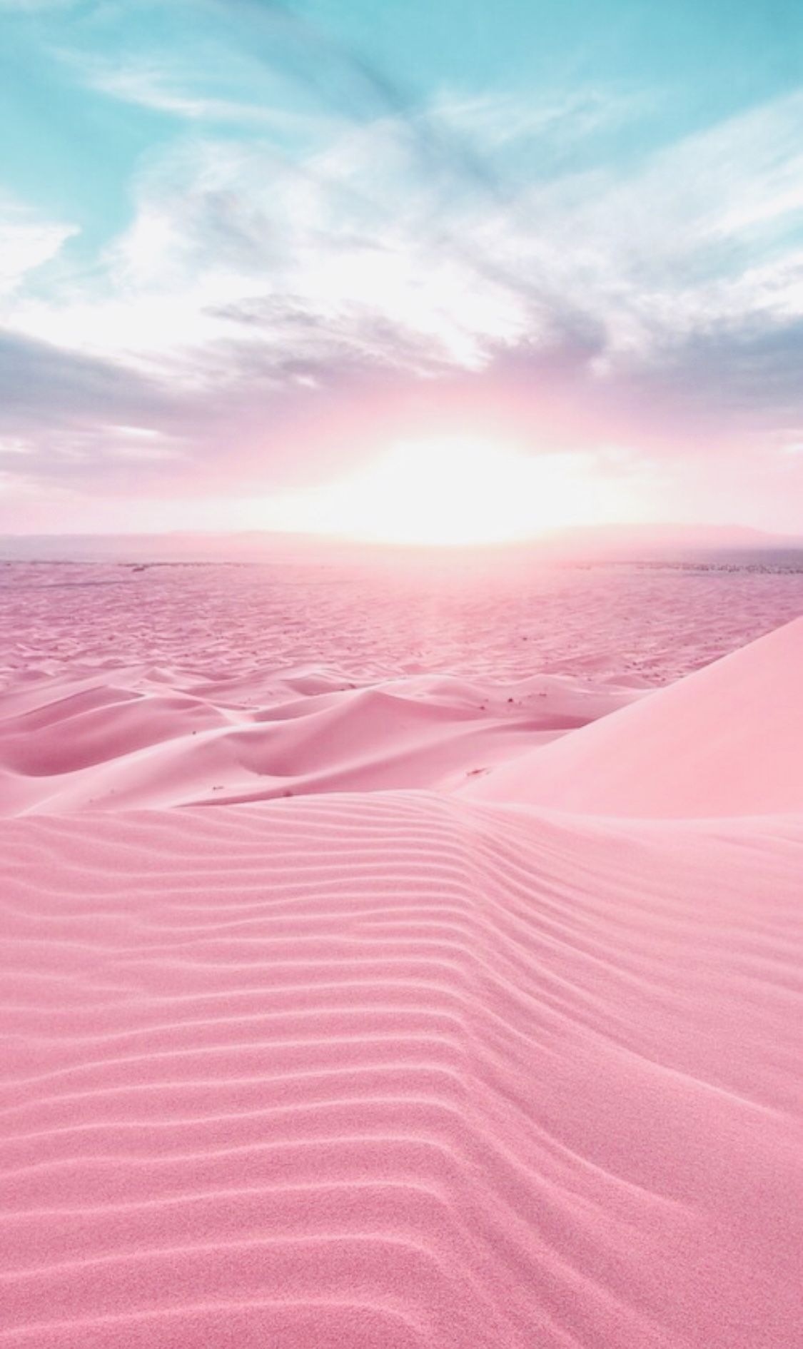 Sand, Pink, Sky, Desert, Natural Environment, Dune, - Pink Sand Beach Background , HD Wallpaper & Backgrounds