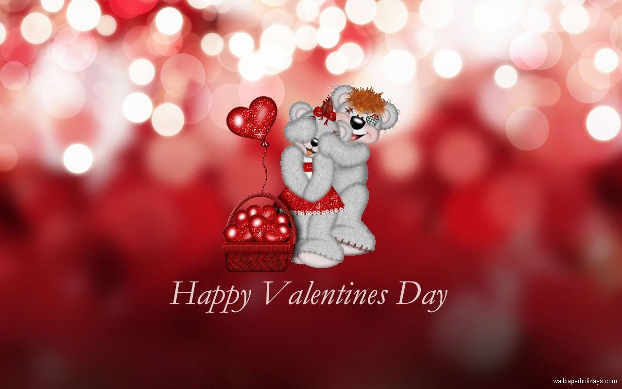 Cute Happy Valentine Day , HD Wallpaper & Backgrounds