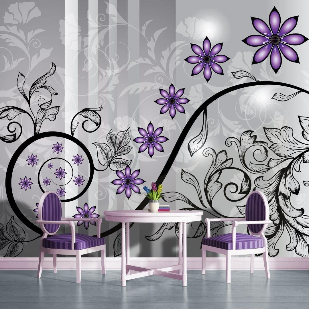 Purple And Silver Wallpaper Designs , HD Wallpaper & Backgrounds
