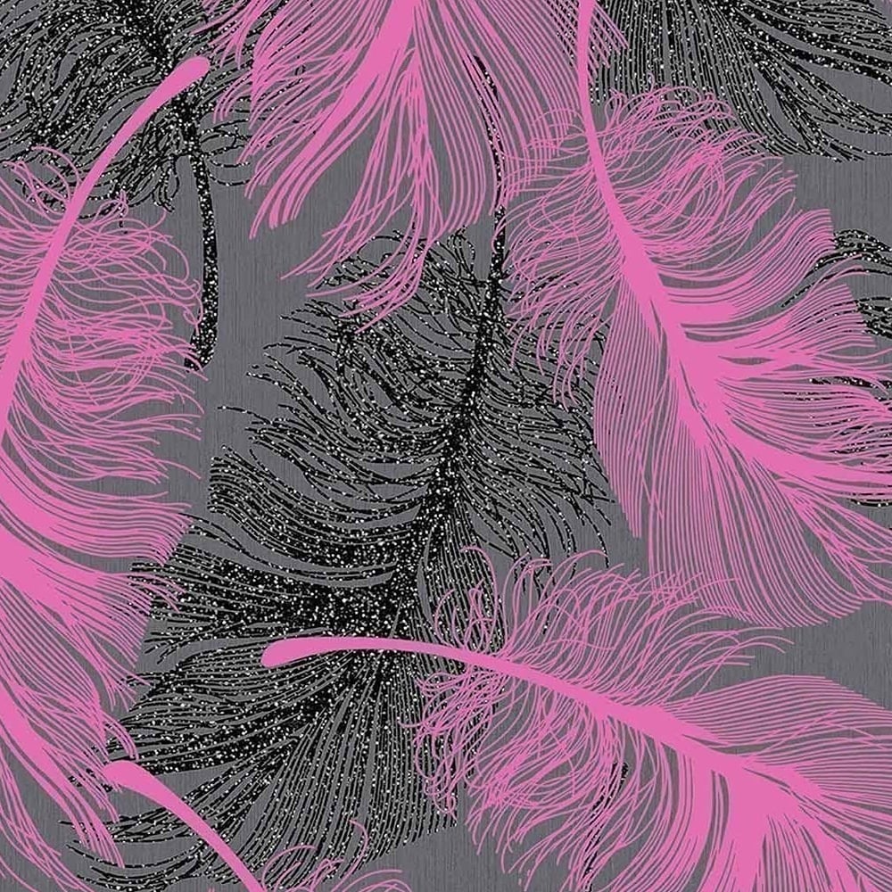 Pink & Silver Feather (#3005604) - HD Wallpaper & Backgrounds Download