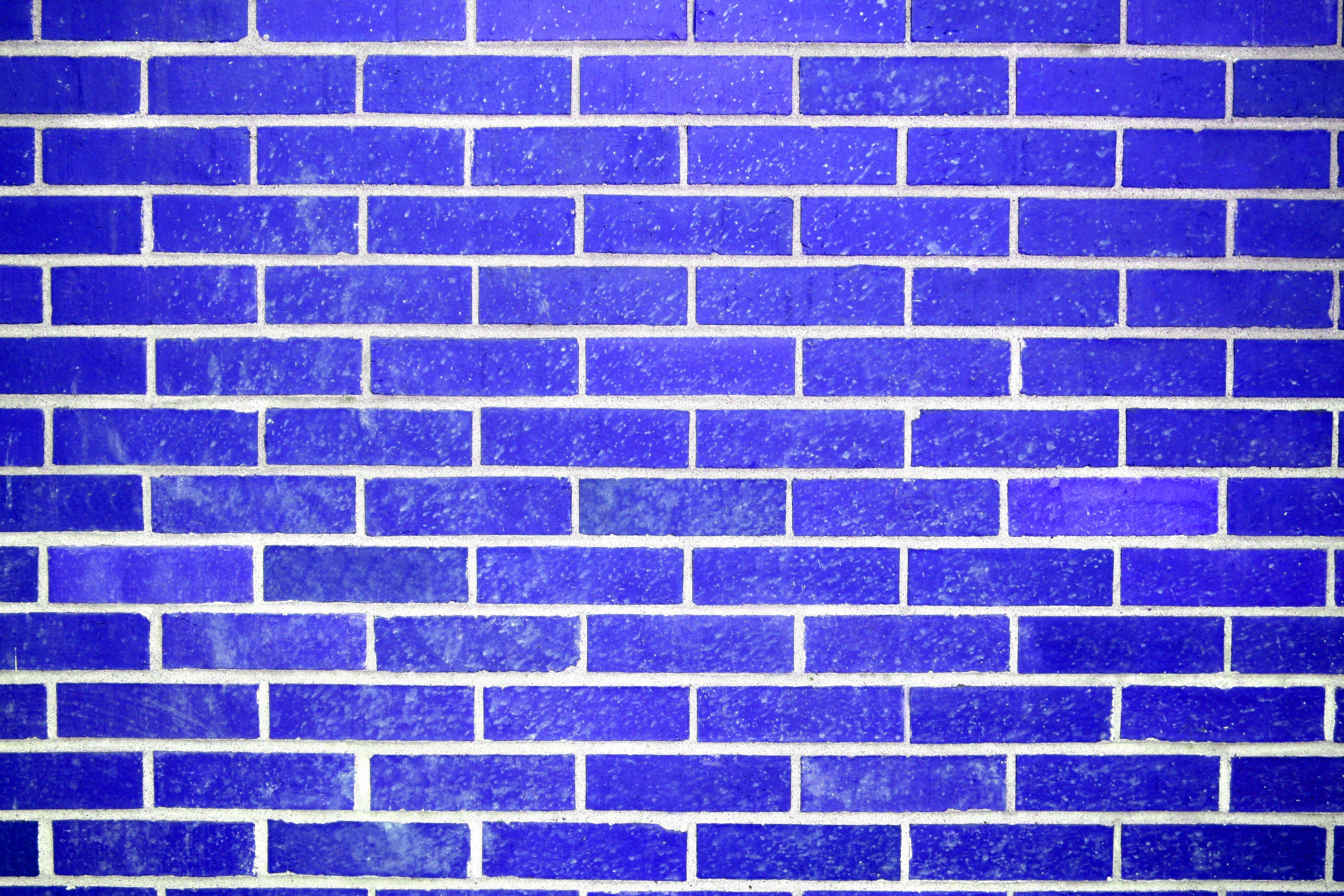 Blue Brick Wall Texture Picture - Texture Orange Brick Wall , HD Wallpaper & Backgrounds