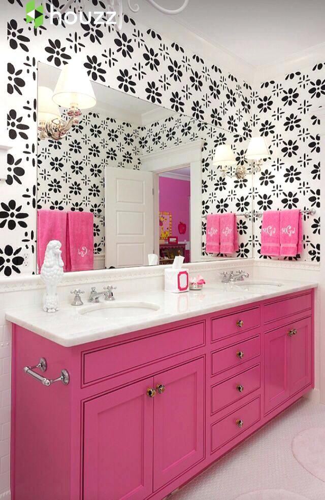 Bathroom Wallpaper B&m - Bathroom Design For Girls , HD Wallpaper & Backgrounds