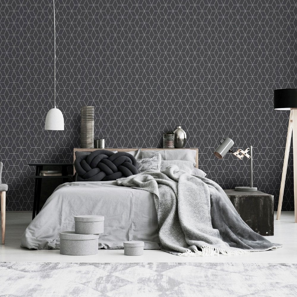 Bedroom Grey And White , HD Wallpaper & Backgrounds