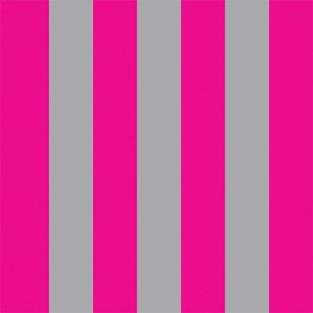 Bright Pink & Silver Stripe Wallpaper 430 X 600mm - Pink And Grey Striped , HD Wallpaper & Backgrounds