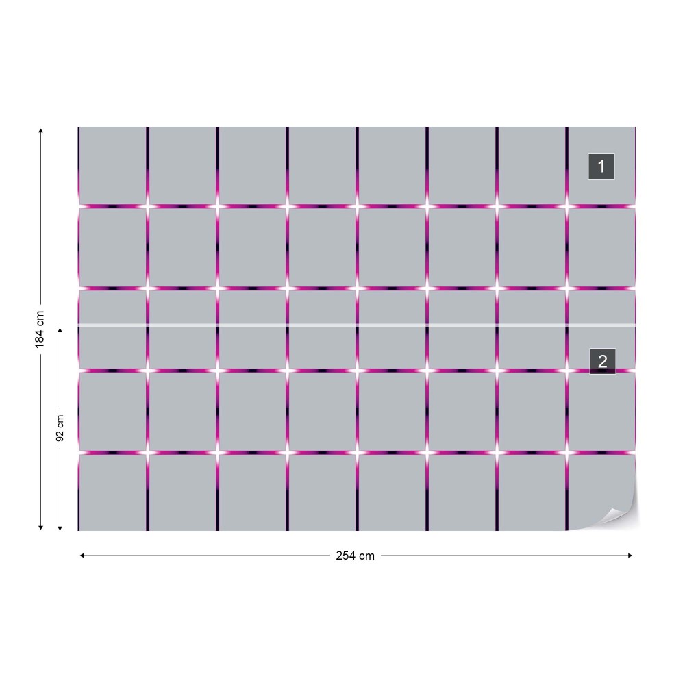 Modern Grey Square Pattern Purple Lights - Symmetry , HD Wallpaper & Backgrounds