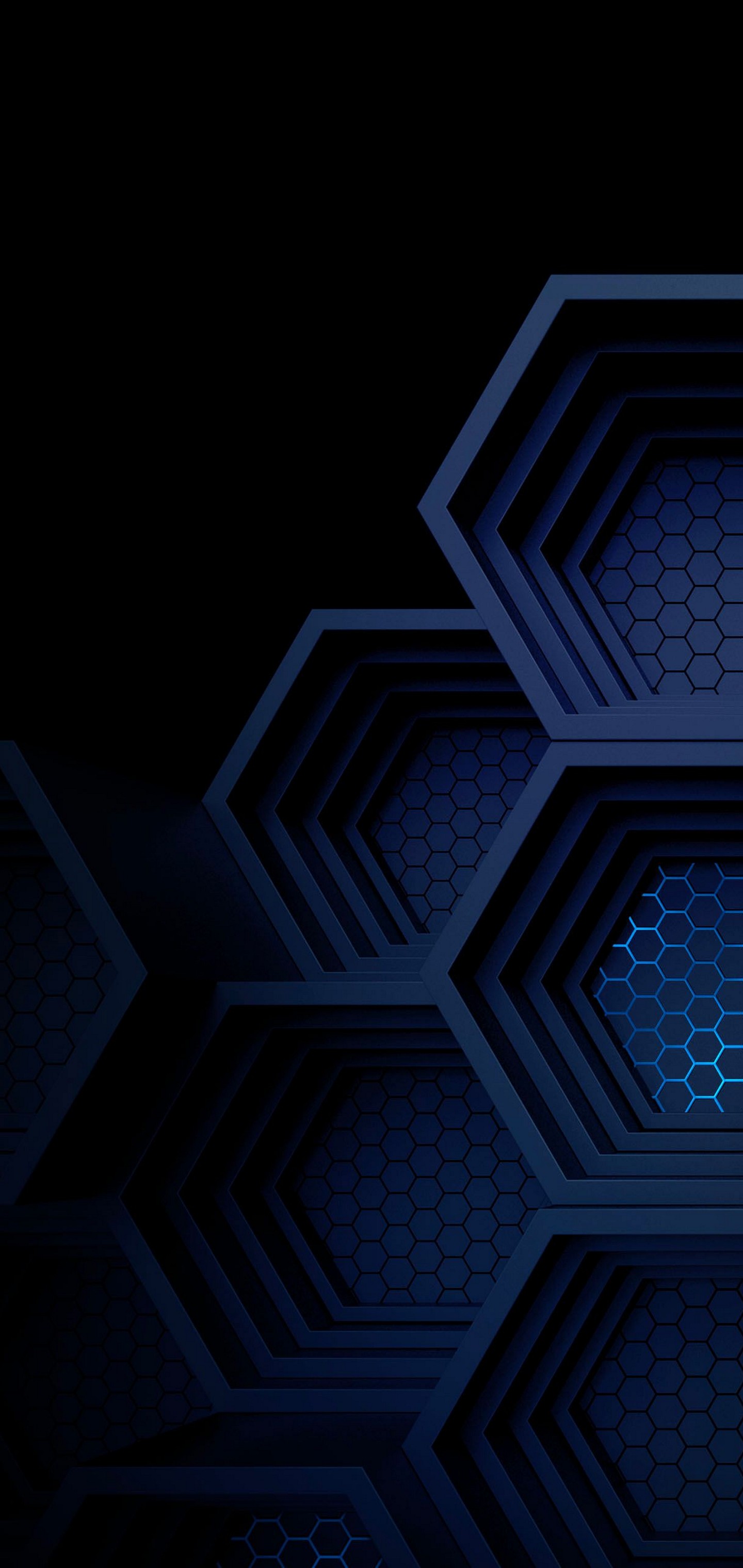 Dark Blue Boxes 3d Abstract Wallpaper - Ceiling , HD Wallpaper & Backgrounds