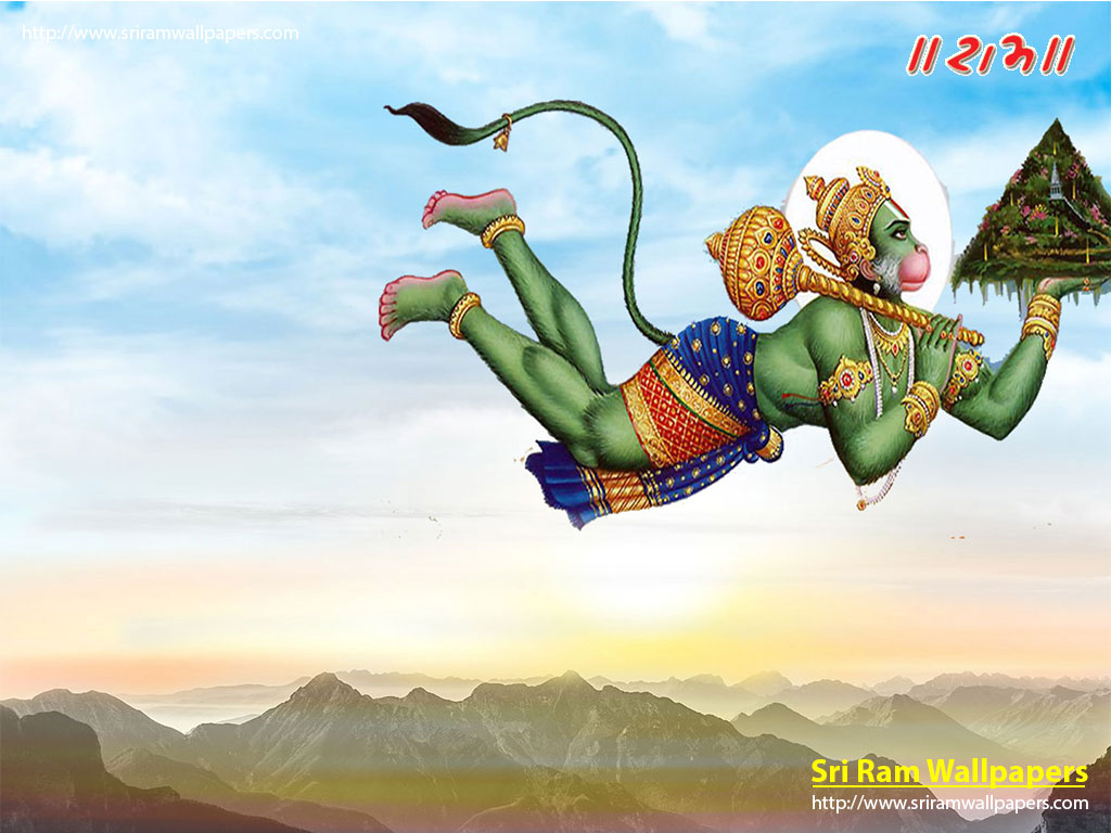 Download Hd Images Of Hanuman Ji Fly In The Sky Mobile - Lord Hanuman