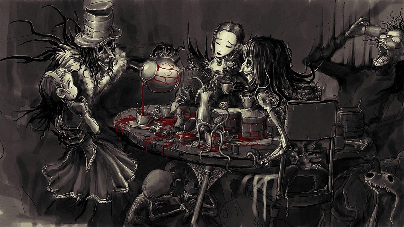 Alice In Wonderland Goth , HD Wallpaper & Backgrounds