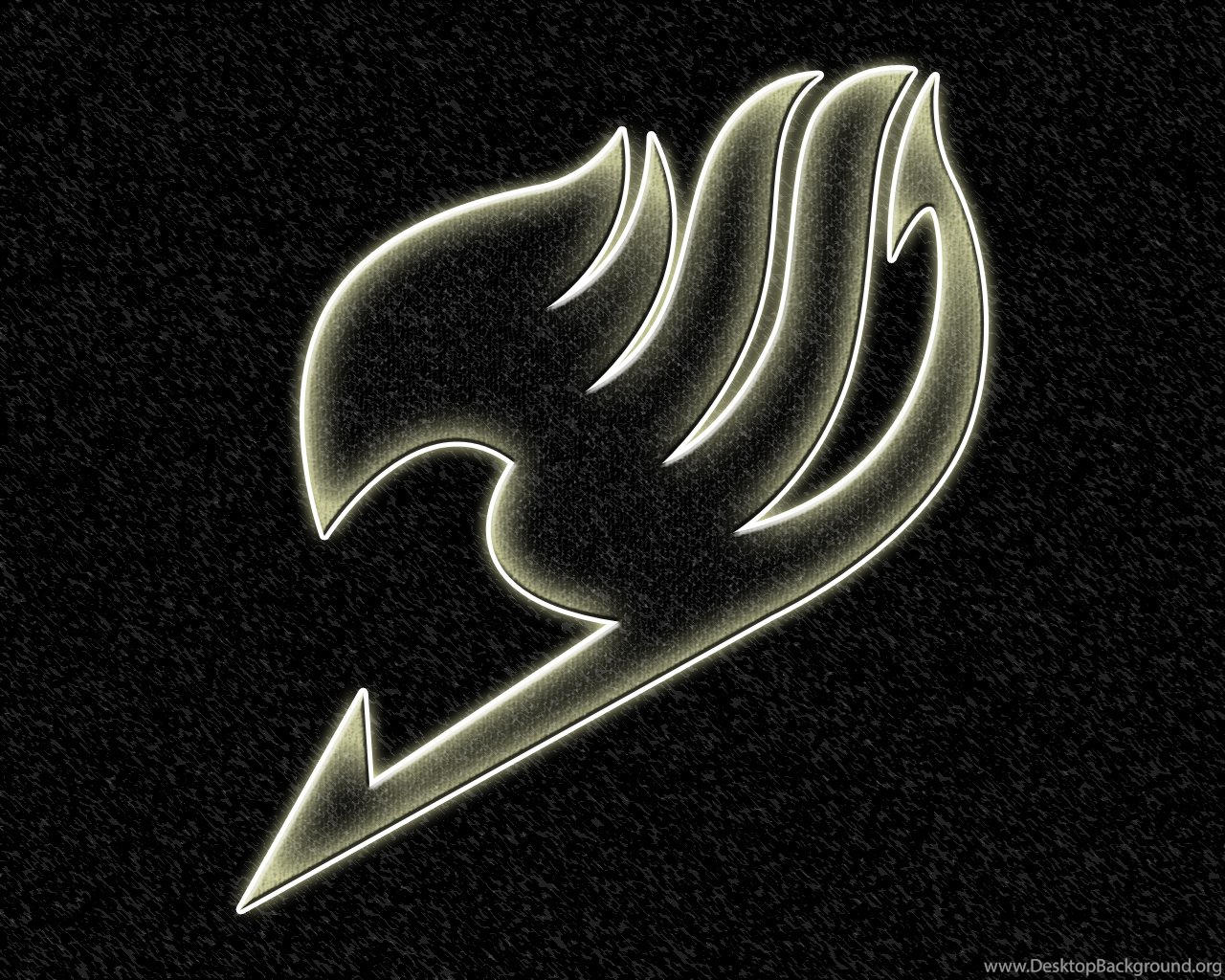 Fairy Tail Logo Wallpaper - Fairy Tail Logo Black Background , HD Wallpaper & Backgrounds