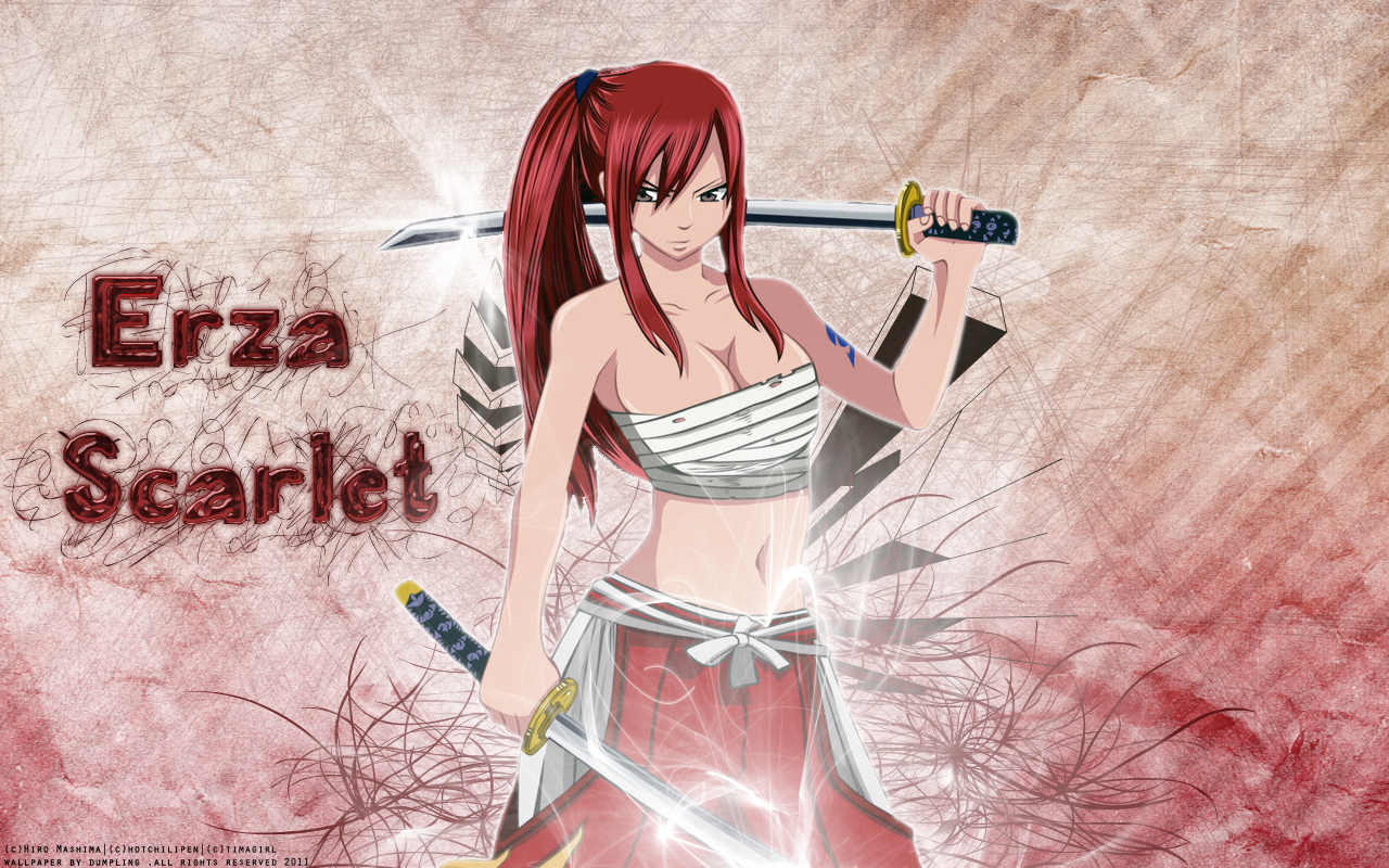 Erza Scarlet Fairy Tail Wallpaper - Fairy Tail Erza Name , HD Wallpaper & Backgrounds