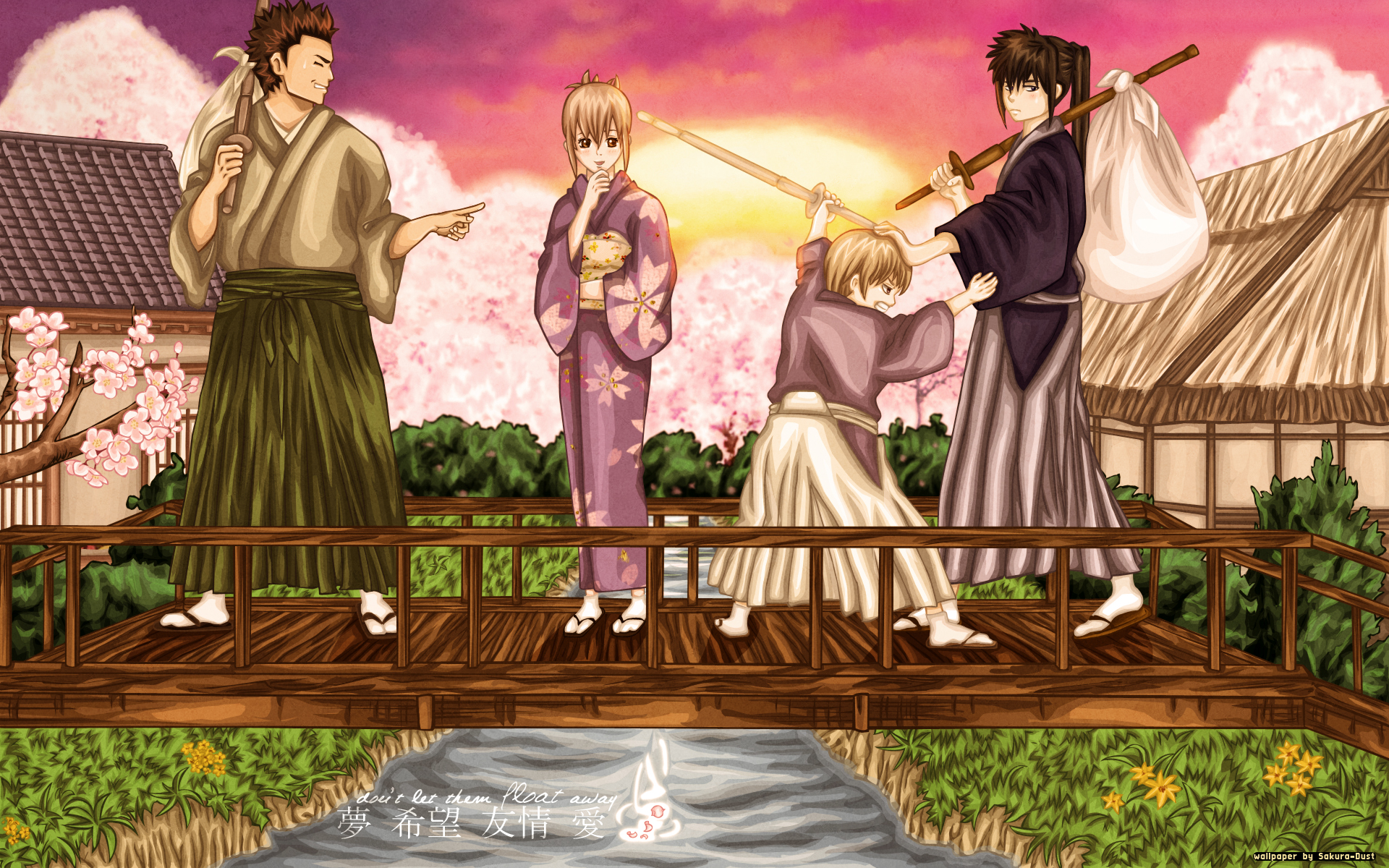 Hideaki Sorachi, Sunrise , Gintama, Isao Kondo, Mitsuba - Cartoon , HD Wallpaper & Backgrounds