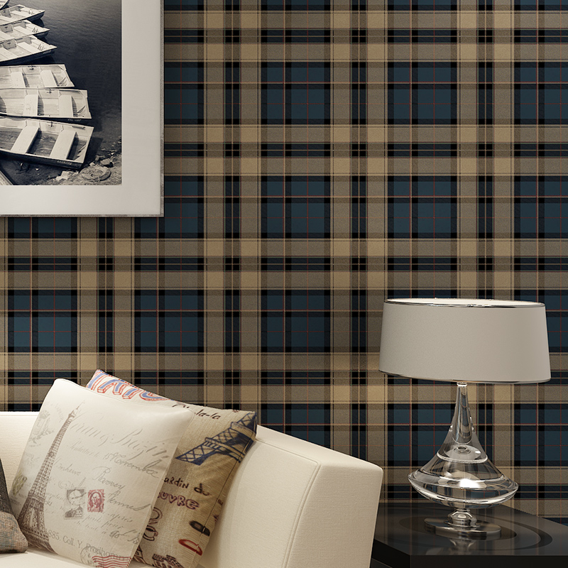 Plaid Wallpaper Living Room , HD Wallpaper & Backgrounds