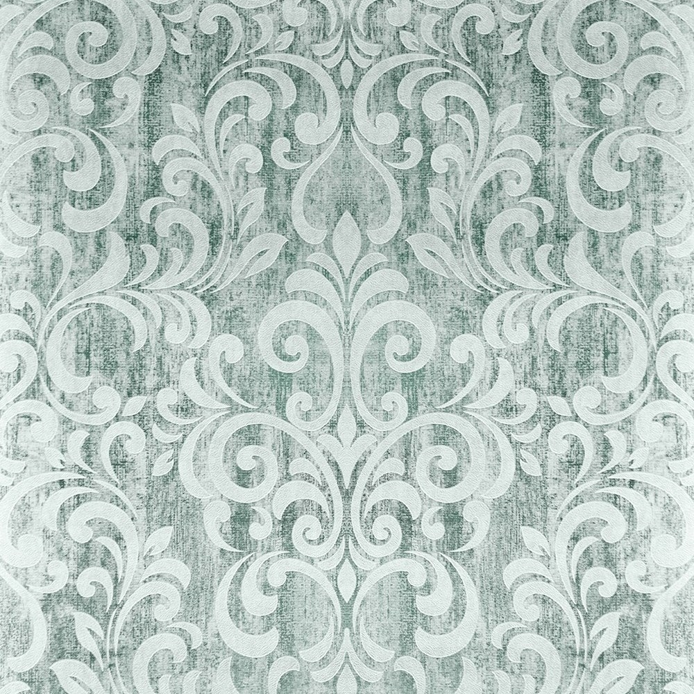 Muriva Mara Damask Duck Egg Wallpaper - Duck Egg Grey Blue Wallpaper Uk , HD Wallpaper & Backgrounds