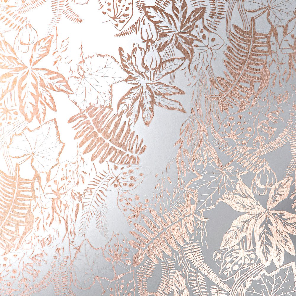 Metallic Floral Wallpaper - Erika Wakerley Copper Hothouse , HD Wallpaper & Backgrounds