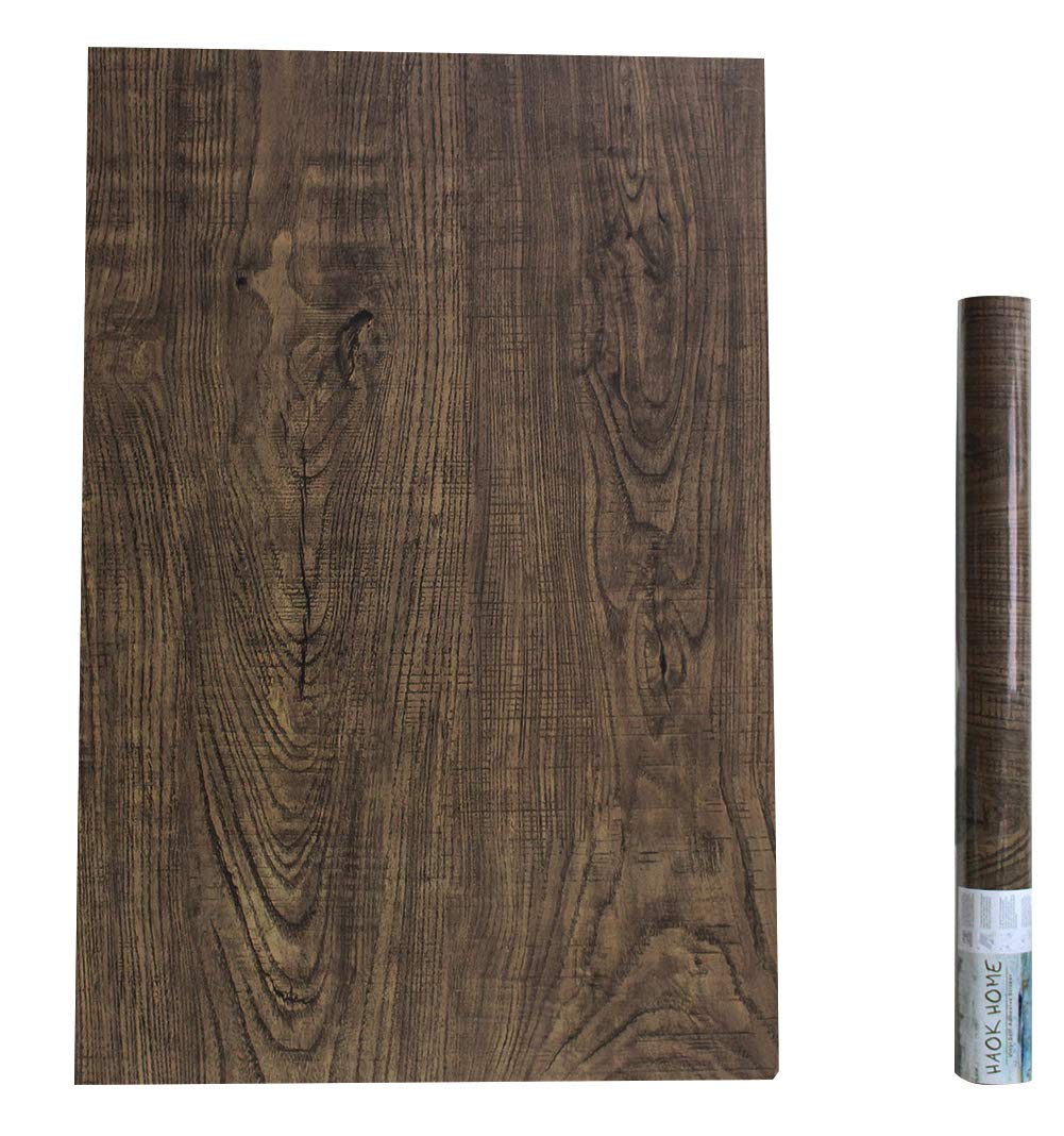 Buy Haokhome 610401 Faux Wood Wallpaper Peel And Stick - Plank , HD Wallpaper & Backgrounds