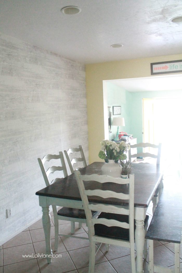 Faux Wood Wallpaper From Walls Republic, A Fast Alternative - Shiplap Dining Room Wall , HD Wallpaper & Backgrounds