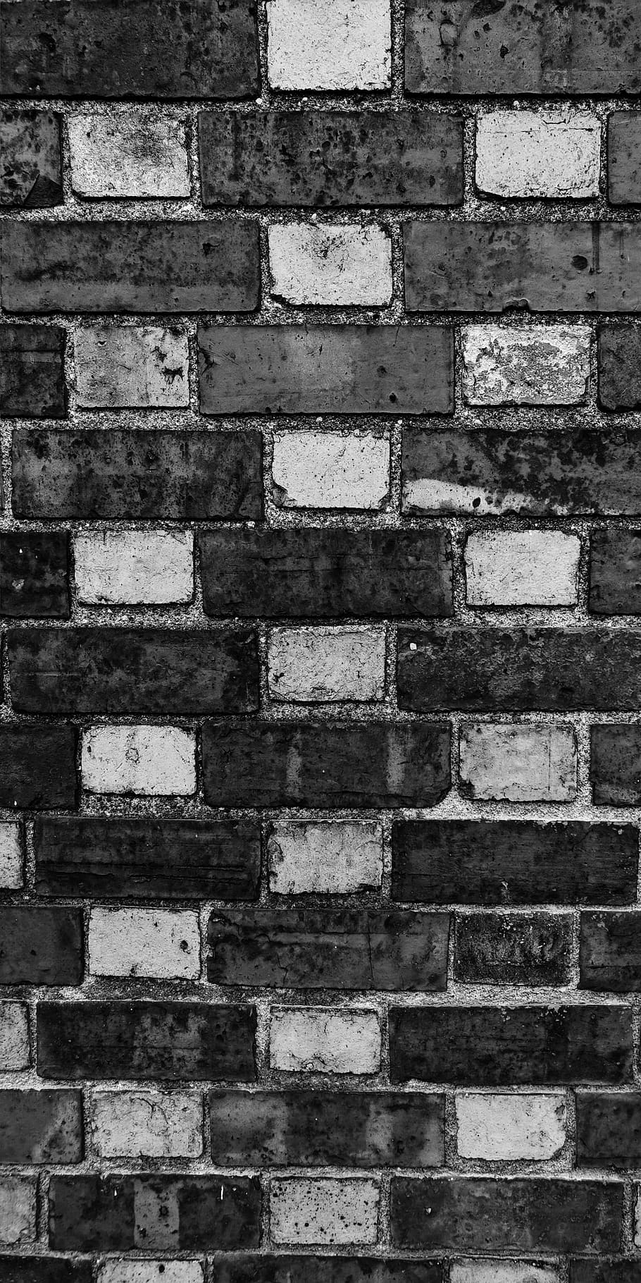 Brick, Wall, Staircase, Black And White, Wall, Bricks, - Black And White Wall , HD Wallpaper & Backgrounds