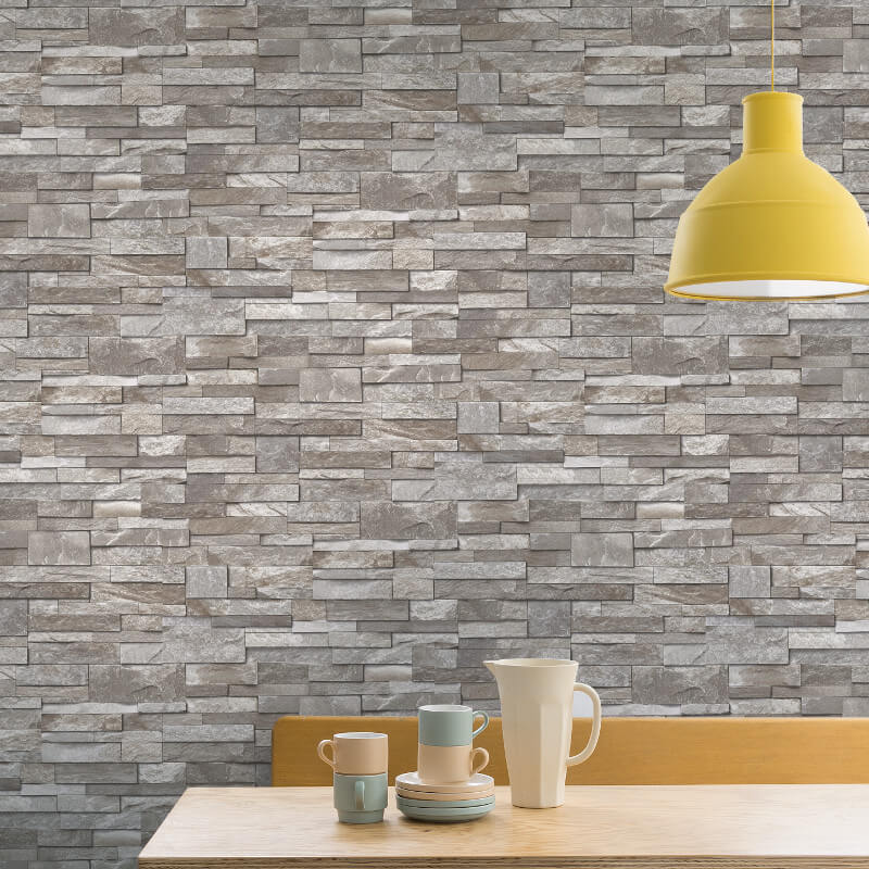 Grandeco Stone Brick Effect Brown Wallpaper - Wallpaper , HD Wallpaper & Backgrounds