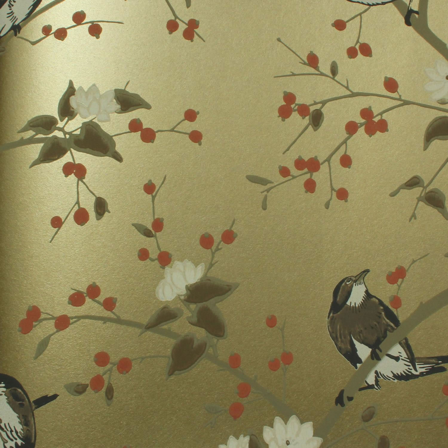 Carlucci Di Chivasso Aviarium Wallpaper In Gold 10m - Wallpaper , HD Wallpaper & Backgrounds