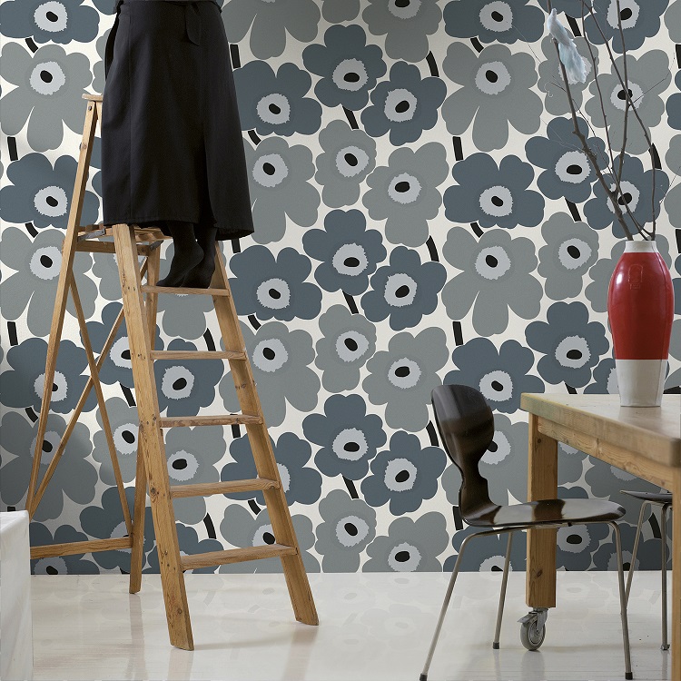 Https - //a9227808af1ad62fd658 - Ssl - Cf3 - Rackcdn - Marimekko Unikko Wallpaper Grey , HD Wallpaper & Backgrounds