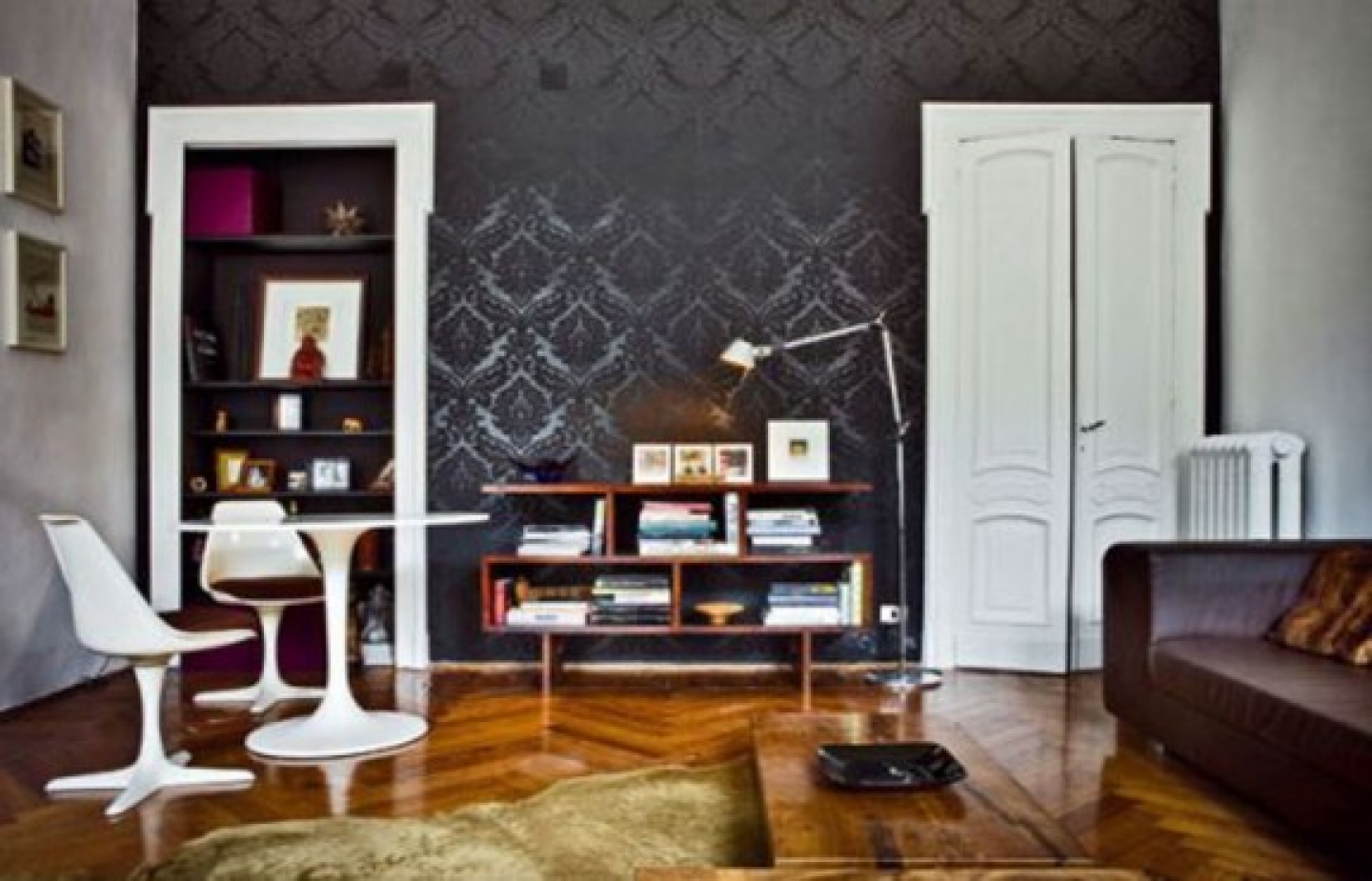 Apartment Apartments Black Black And Grey Living Room - Living Room Wallpaper Black , HD Wallpaper & Backgrounds