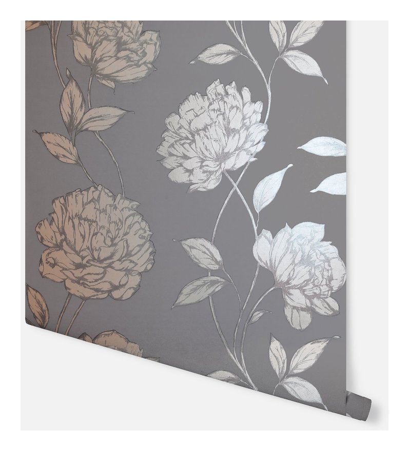 Charcoal & Gold Designer Wallpaper Uk , HD Wallpaper & Backgrounds