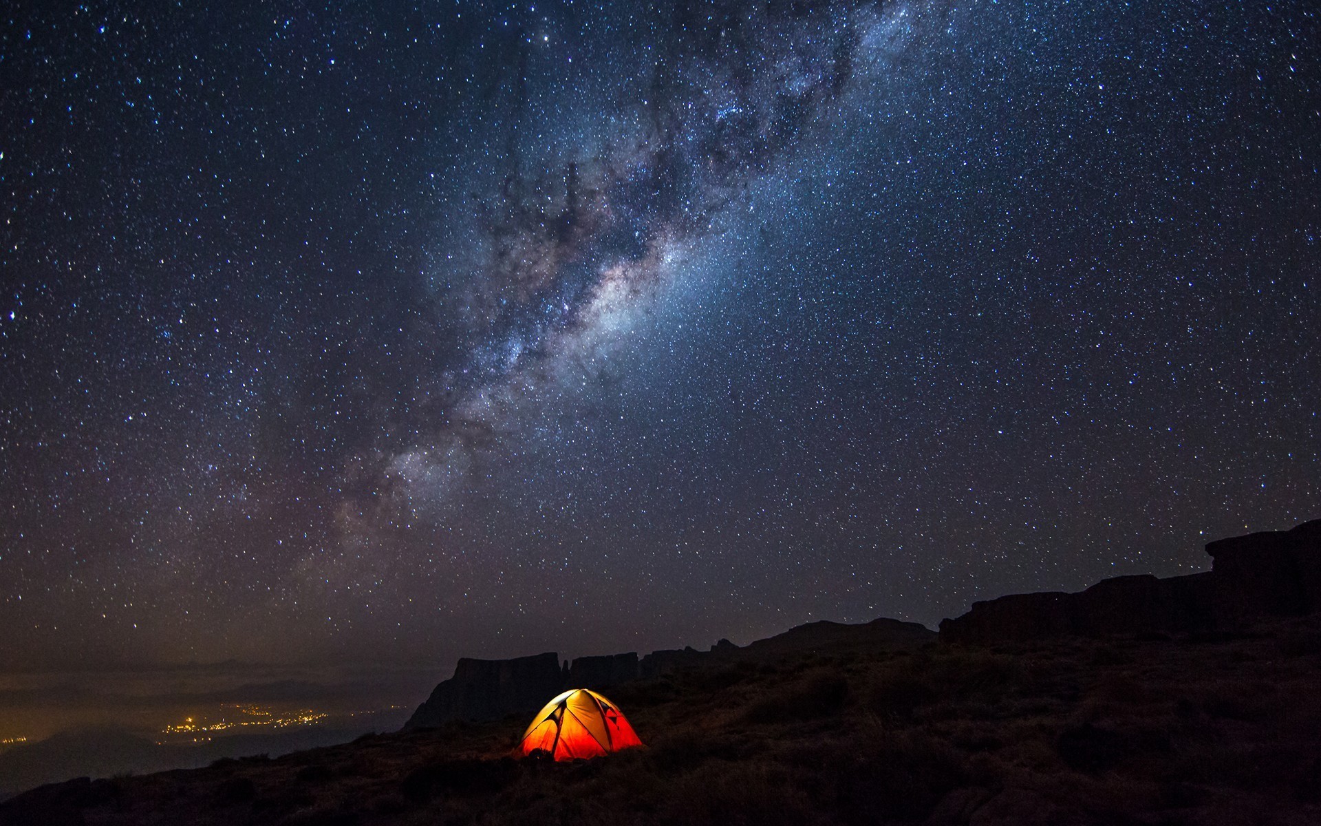 Px Camping Wallpapers, Camping Desktop Wallpapers 
 - Camping Night Milky Way , HD Wallpaper & Backgrounds
