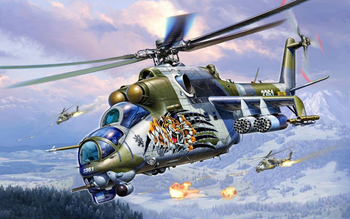 Art Vertalet Mi-24 Soviet Russian Transport Military - Mi 24 Hind , HD Wallpaper & Backgrounds