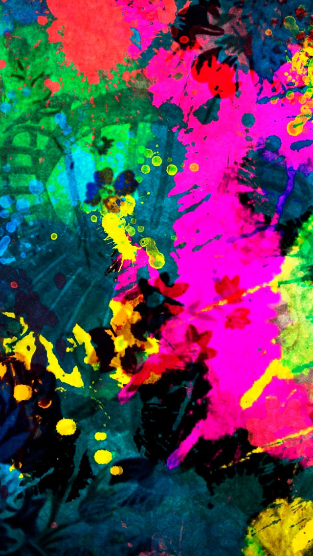 Colorful Paint Splatter Iphone Wallpaper - Epic Backgrounds For Iphone , HD Wallpaper & Backgrounds