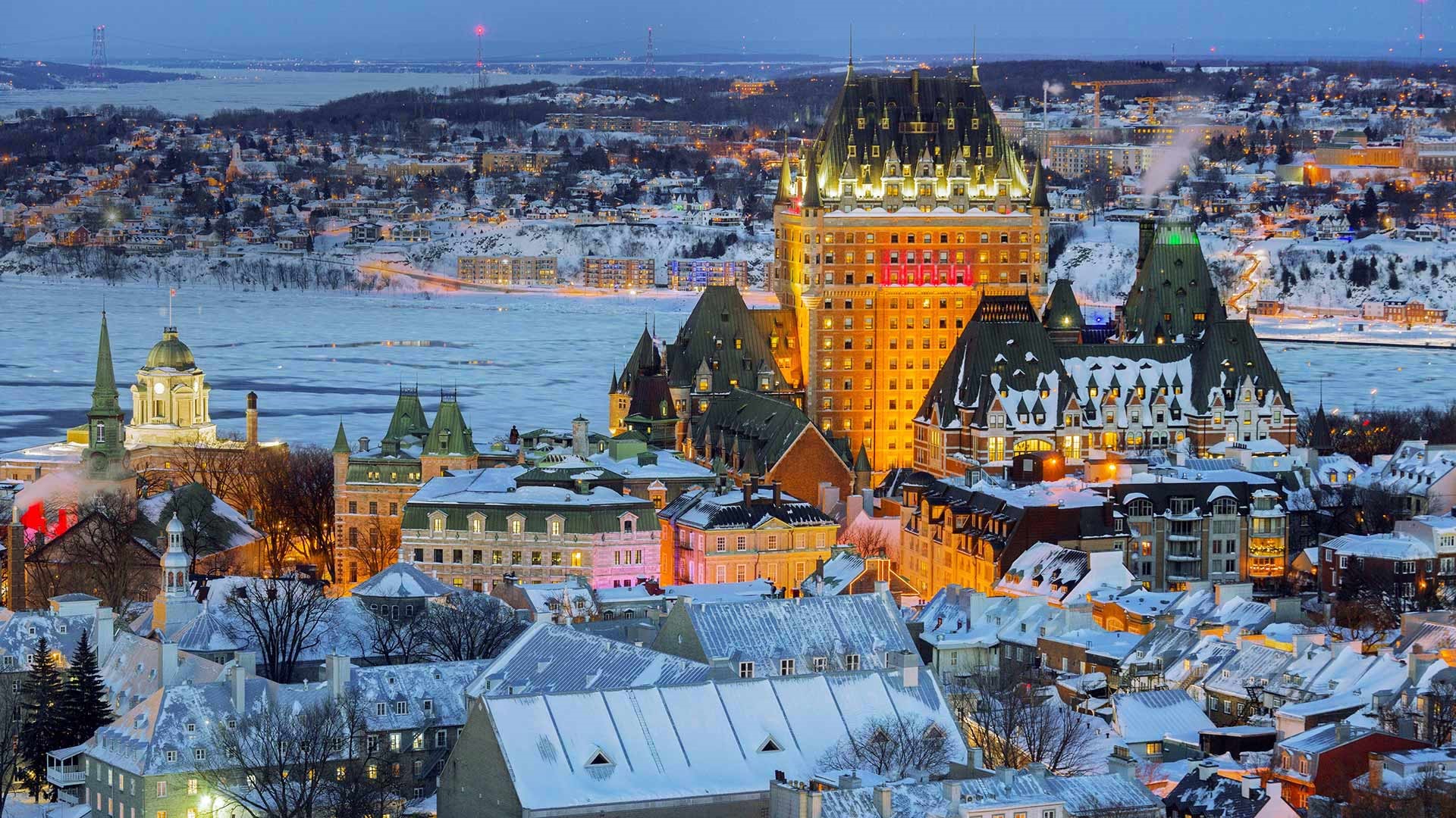 View Of The Old City In Quebec City Canada , HD Wallpaper & Backgrounds