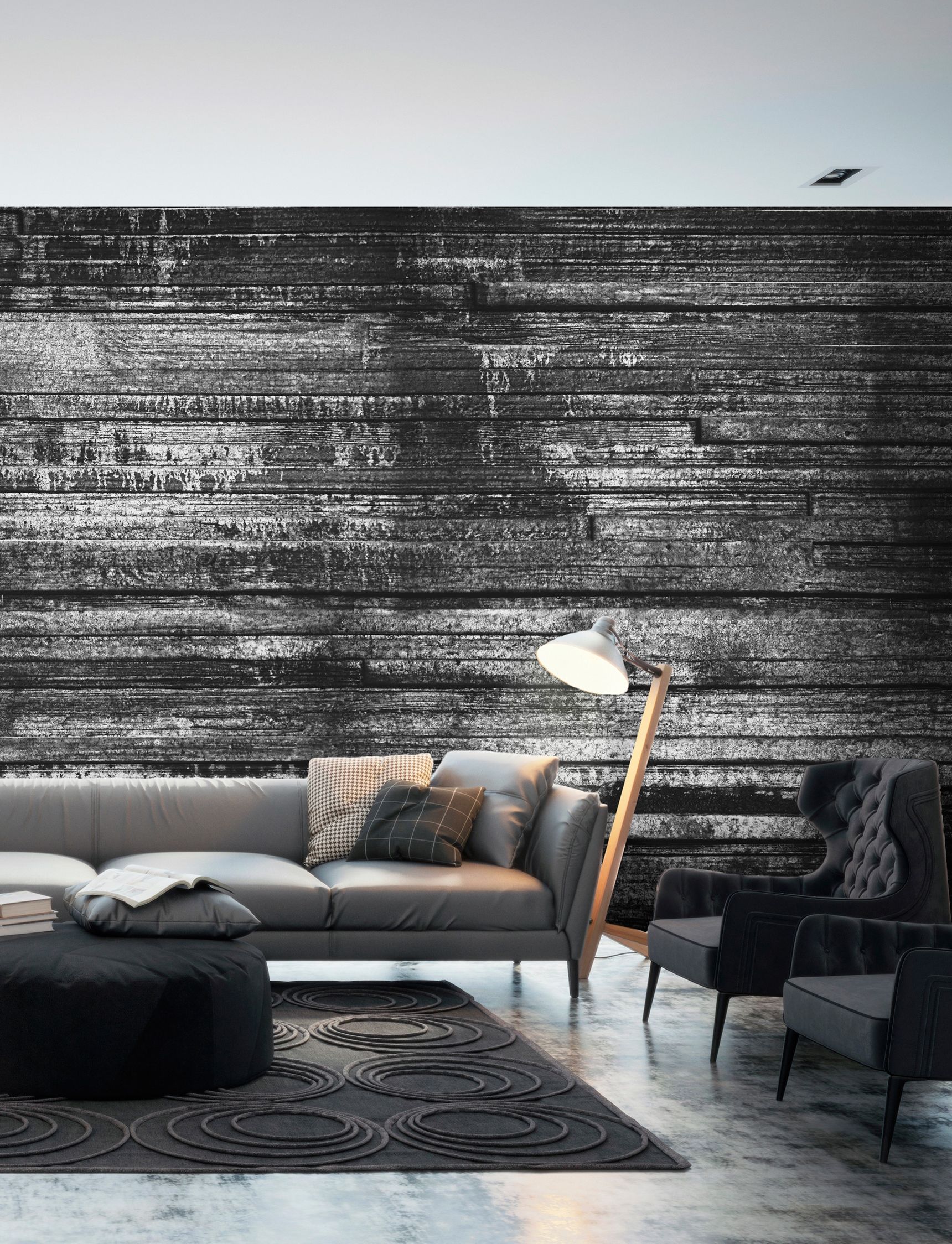Dark Grey Wallpaper Living Room , HD Wallpaper & Backgrounds