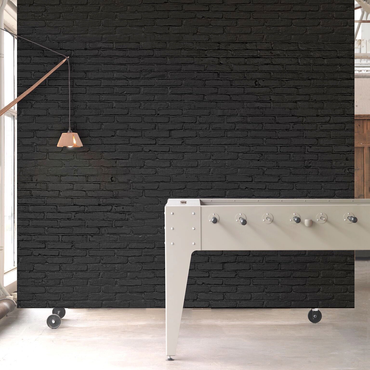 The Joyful Wallpaper Company Wallpaper Black Brick - Wallpaper , HD Wallpaper & Backgrounds