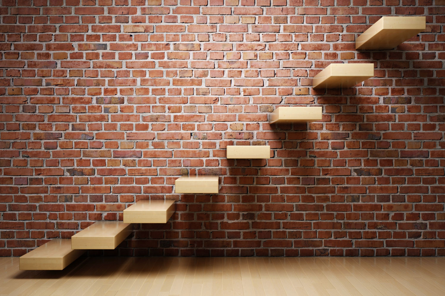Wall Brick Interior Staircase , HD Wallpaper & Backgrounds