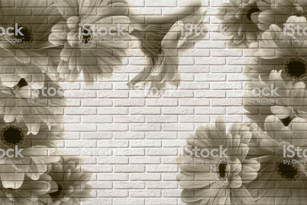 3d Wallpaper, Bouquet Of Roses On Brick Wall Background - Wallpaper , HD Wallpaper & Backgrounds
