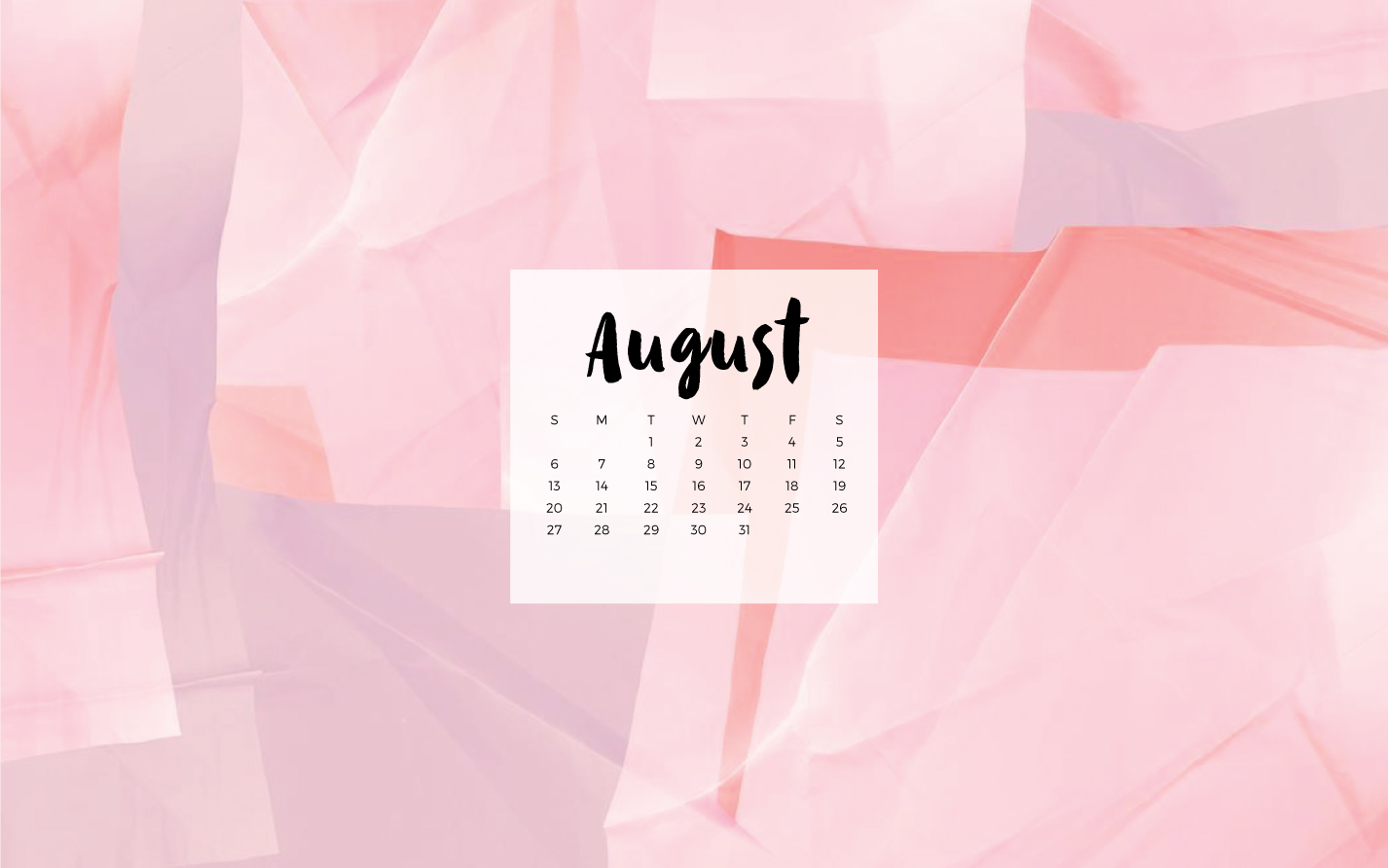 August Desktop Wallpaper - Paper , HD Wallpaper & Backgrounds