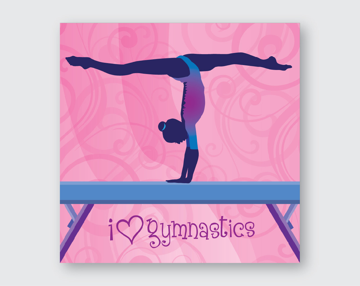 Love Gymnastics Wall Art By Functionalart4kids On Etsy - Gymnastics Wallpaper For Walls , HD Wallpaper & Backgrounds