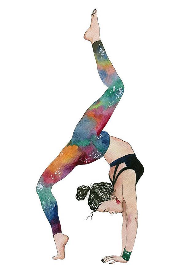 Yoga Iphone Wallpaper - Turnen Mädchen Gezeichnet , HD Wallpaper & Backgrounds