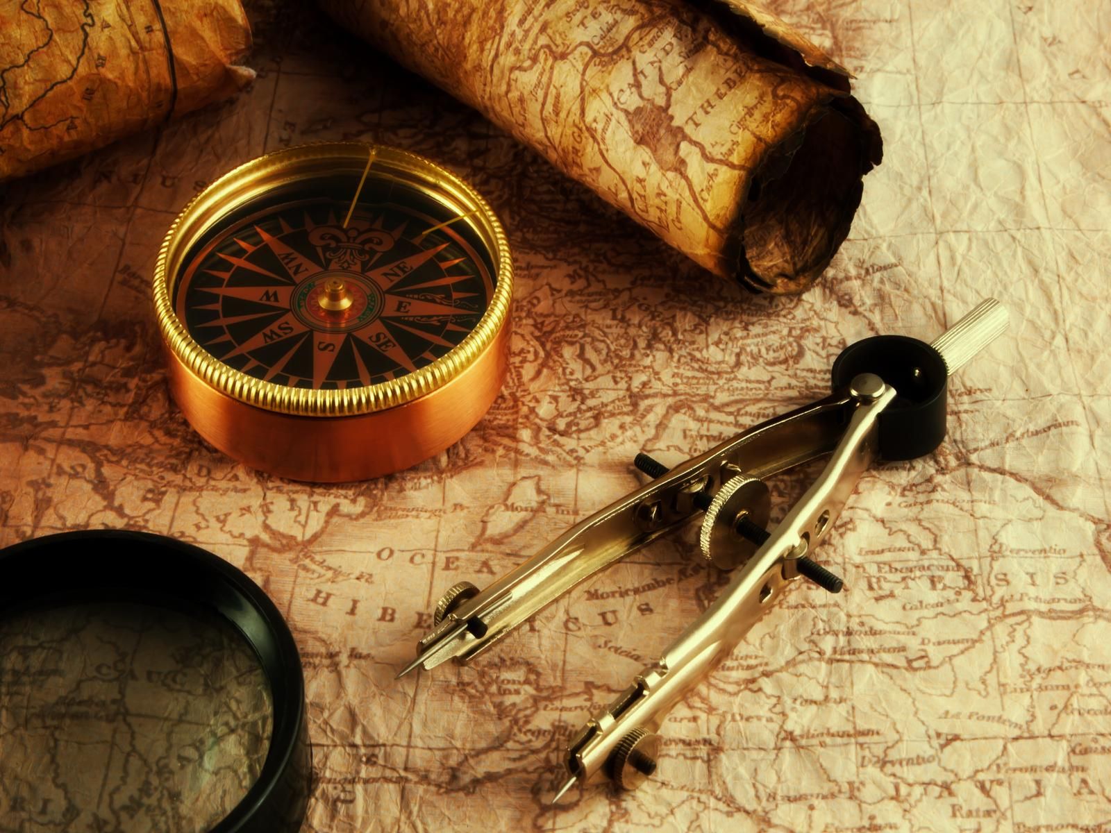 Old Sea Navigation Tools , HD Wallpaper & Backgrounds