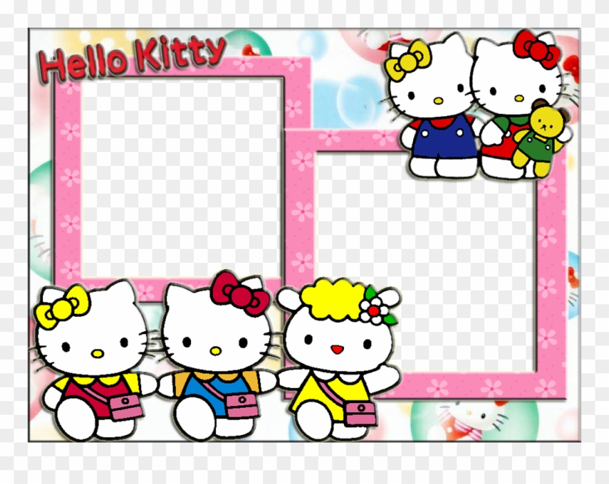 Hello Kitty Photo Frame Wallpaper Full Hd Clipart - Hello Kitty Frame Png , HD Wallpaper & Backgrounds