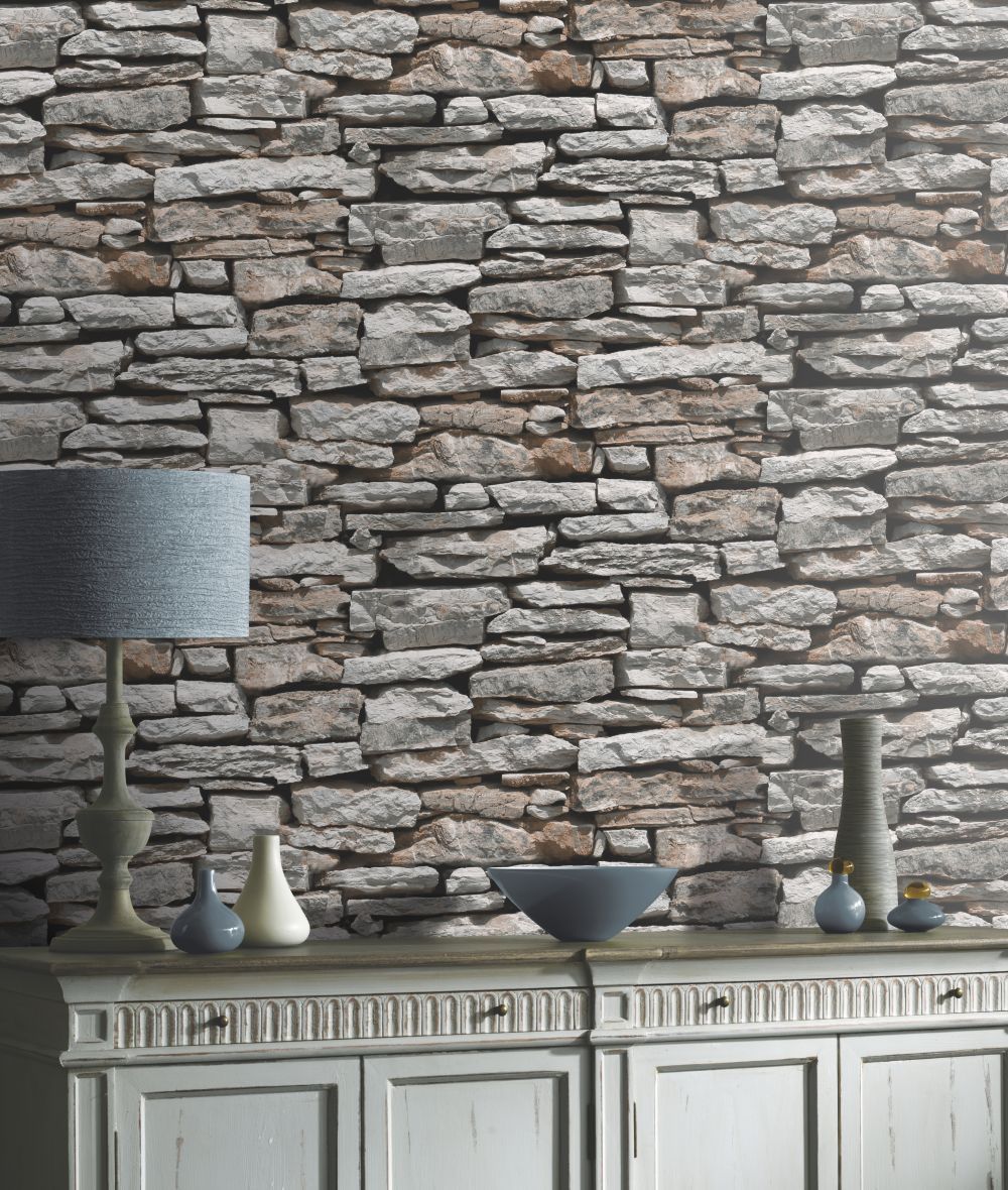 Grey Brick Feature Wall , HD Wallpaper & Backgrounds