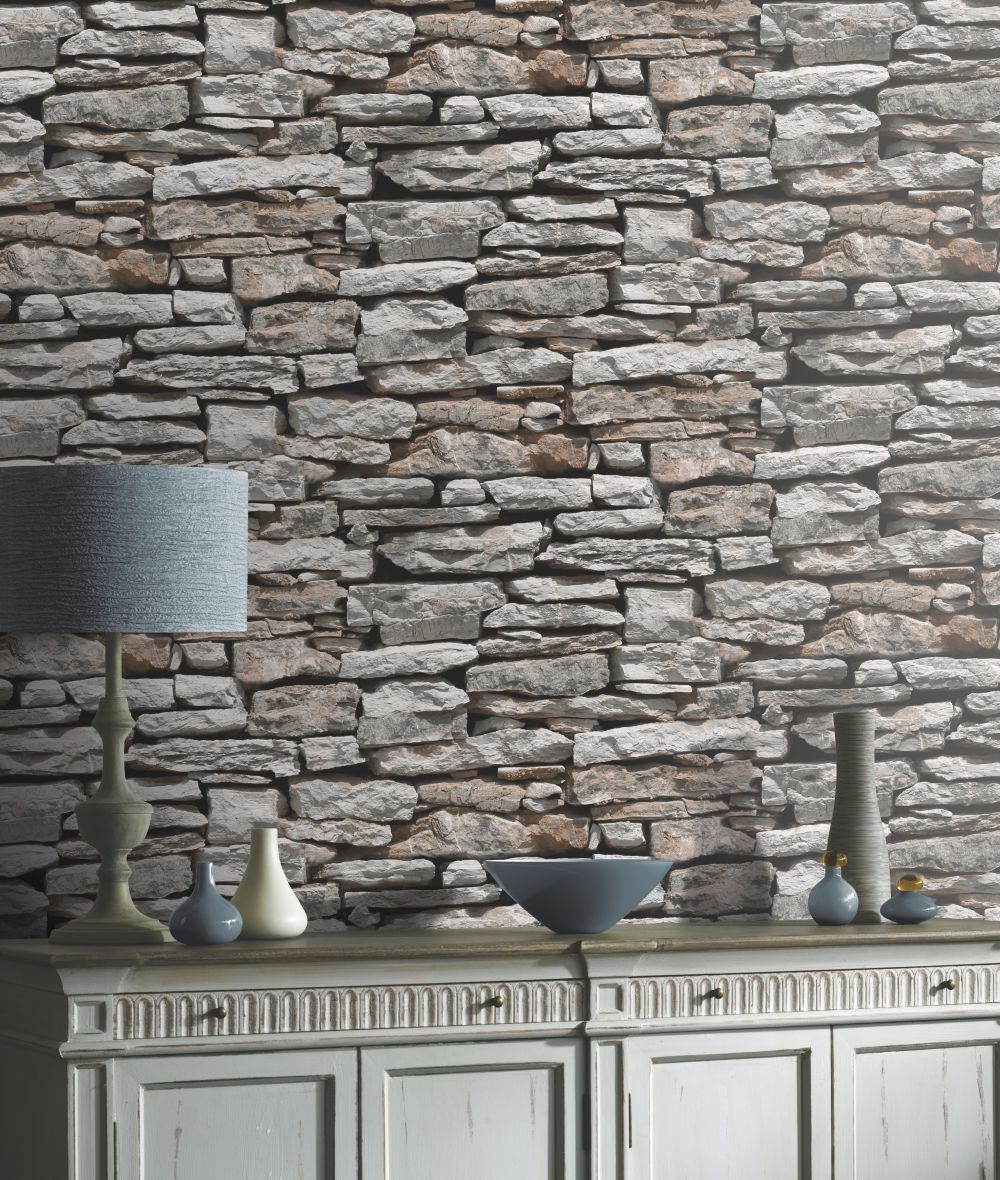 Grey Brick Feature Wall (3017118) HD Wallpaper & Backgrounds Download