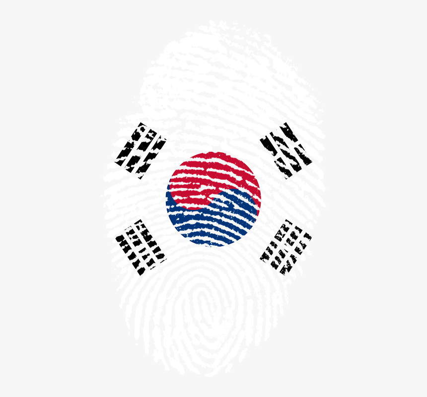 Korea, Flag, Fingerprint, Country, Pride, Identity - South Korea Flag Square , HD Wallpaper & Backgrounds