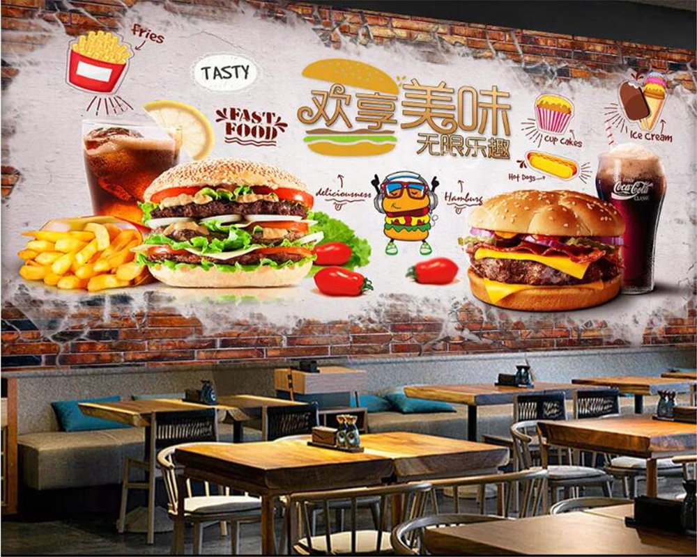 Fast Food Wallpaper For Restaurant , HD Wallpaper & Backgrounds