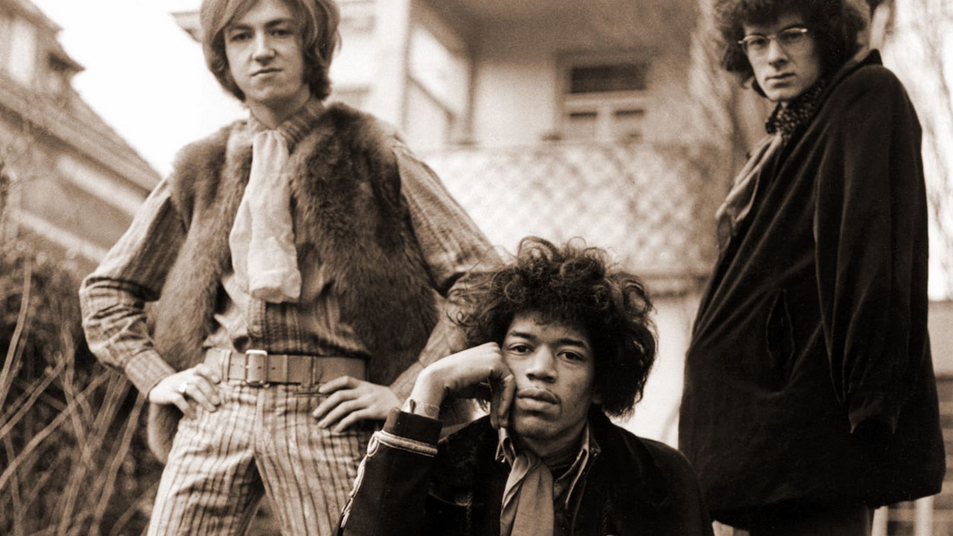 High Resolution Jimi Hendrix 1080p Wallpaper Id - Jimi Hendrix And The Band , HD Wallpaper & Backgrounds