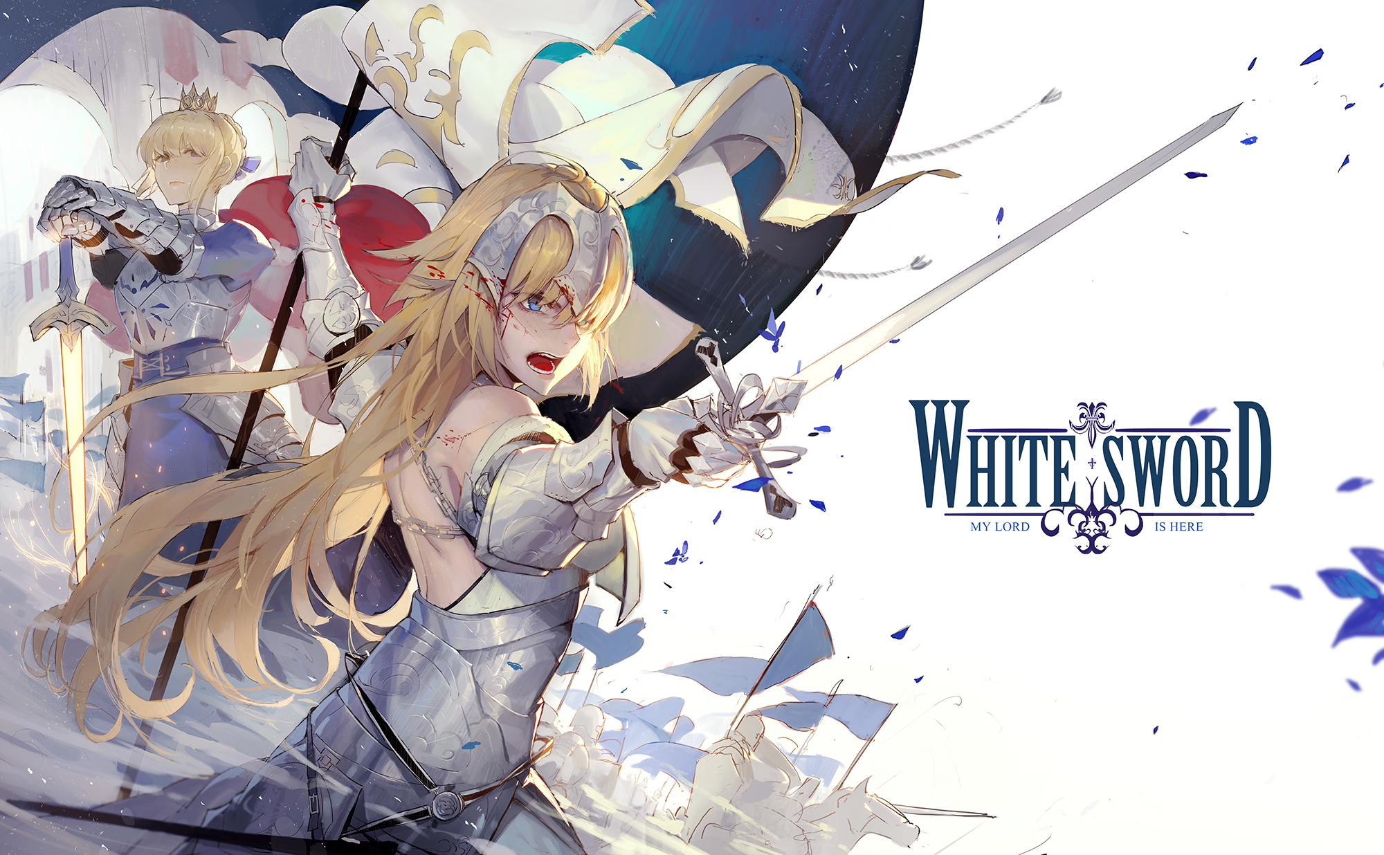 Fate Grand Order Jeanne Wallpaper - Fate White Sword , HD Wallpaper & Backgrounds