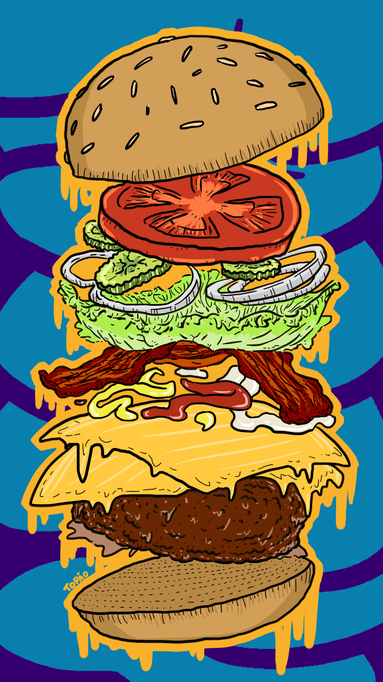Burger Wallpaper - Cheeseburger - Cheeseburger , HD Wallpaper & Backgrounds