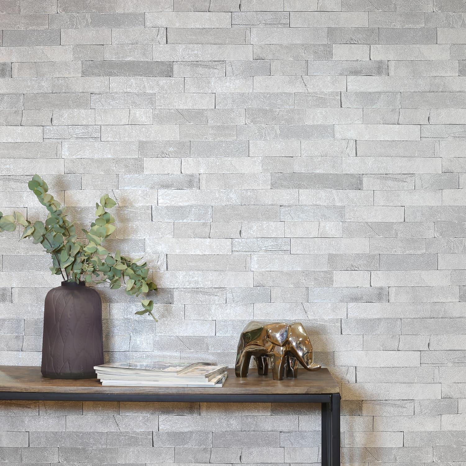 Graphite Slate Grey Wallpaper - Hallway Wallpaper B&m , HD Wallpaper & Backgrounds
