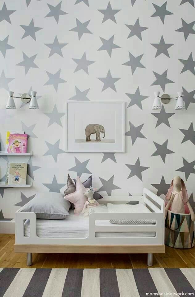 Star Wallpaper Kids Bedroom , HD Wallpaper & Backgrounds