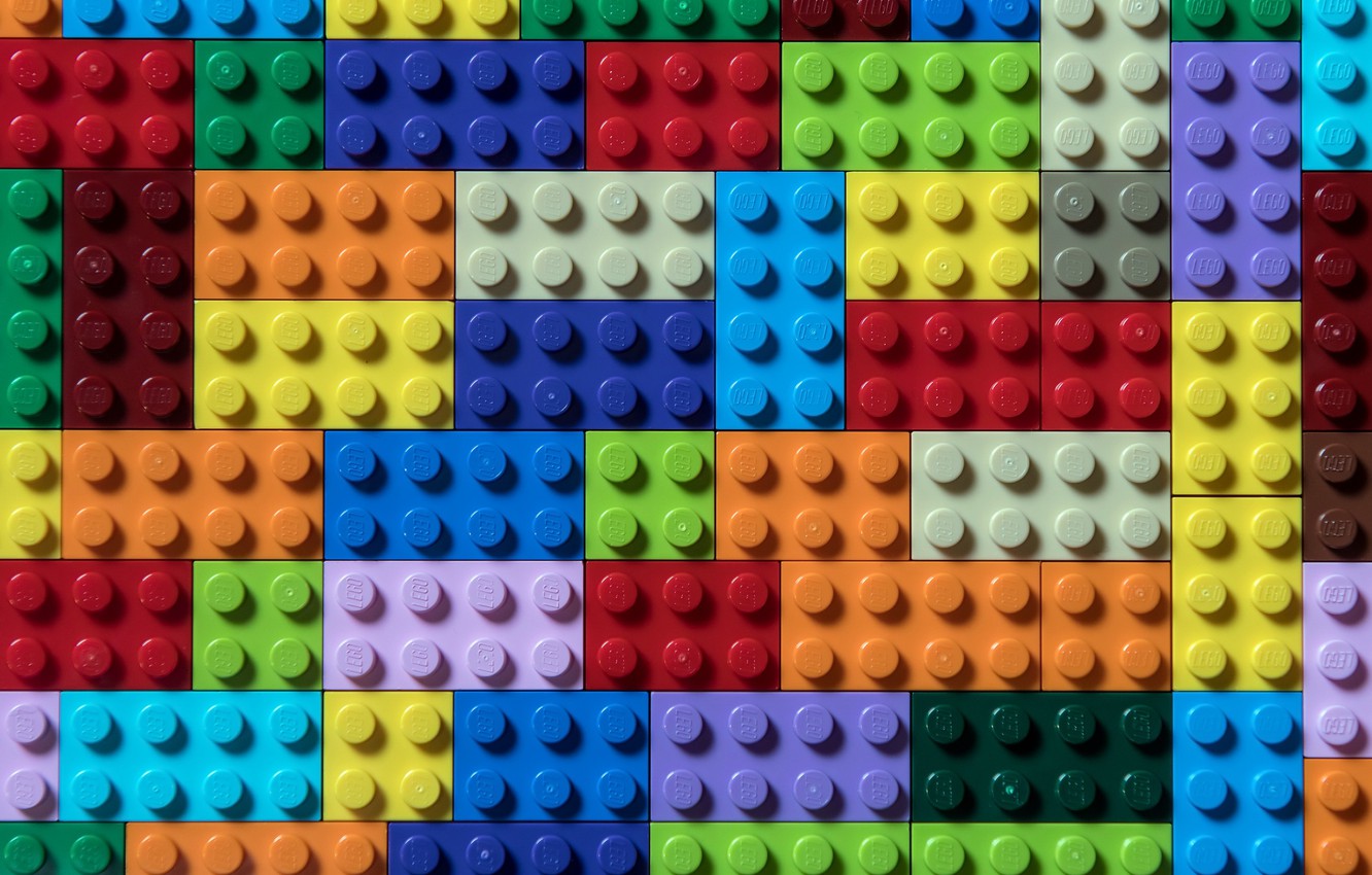 Photo Wallpaper Cubes, Color, Form, Lego - Кубики Лего , HD Wallpaper & Backgrounds